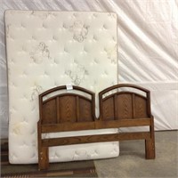 Queen boxspring, mattress, head board