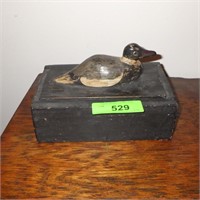 WOODEN HINGED DUCK BOX
