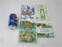 4 jeux pour Nintendo Wii dont Animal Crossing