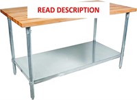 Boos Maple Table  48x24x1.5in  Steel