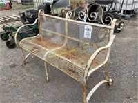 D1. wrought iron bench