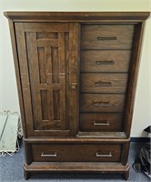 Wooden Armoire/Gentleman's Closet- 43x20x65- Has