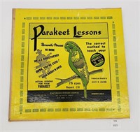 Parakeet Lessons Romantic Phrases Record 2B 78 RPM