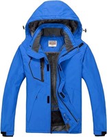 Size 3XL - WULFUL Men's Waterproof Ski Jacket Warm
