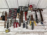 Hammer, Screwdrivers, Wrenches, Pliers