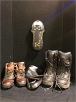 Boots (Size 9) & Ice Studs