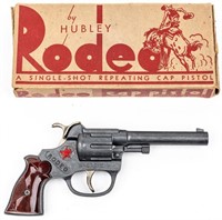 Vintage Hubley Rodeo Cap Gun in  Original Box