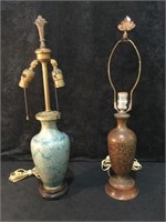 2 Cloisonné Lamps