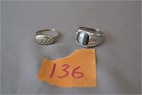 136: (2) 10K Marked Rings