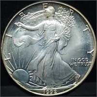 1992 1oz Silver Eagle BU