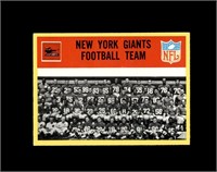 1967 Philadelphia #109 New York Giants TC NRMT+