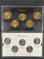 2002 Gold & Platinum State Quarter Collection
