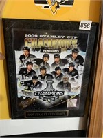 2009 STANLEY CUP CHAMPION WALL PLAQUE 13 X 15