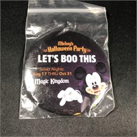 Disney Button Badge: Halloween Let's Boo This