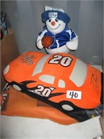 Tony Stewart Blanket / Car Pillow-Colts Snowman