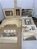 Assorted 1800s military and city photographs