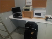 Computer printer microwave for stacking chairs