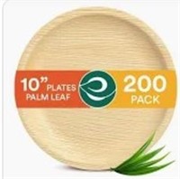 Eco Soul 10" Round Palm Leaf Plates 200 Count