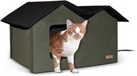 (N) K&H PET PRODUCTS Outdoor Heated Kitty House Ex