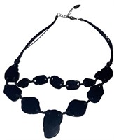 Coldwater Creek Black Stone Necklace