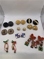 CLIP ON EARRING LOT OF 9