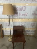 End table & floor lamp