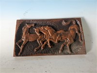 decorative horse wall hanging - set of 2