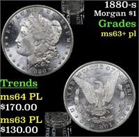 1880-s Morgan $1 Grades Select Unc+ PL