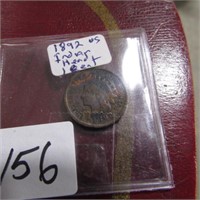 1892 US INDIAN HEAD PENNY