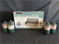 Propane Camping Stove With 6 Canisters Of Propane