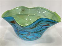 Hand blown glass bowl by John Gerletti