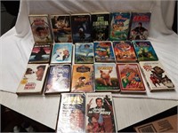 VHS TAPES WITH CASES LOT OF 20EA  ALL THERE