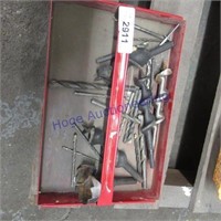 Tool tray with drill bits