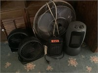 3 fans & 2 heater