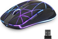 NEW RGB Wireless Computer Mouse Rechargeable