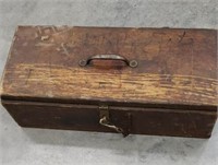small Wooden tool chest.