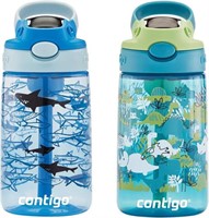 Contigo AUTOSPOUT Water Bottle, 14 oz, Dinos &