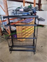 5-Tier Black Metal Display Shelf