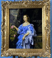 19th Century English Portrait Oil on Canvas