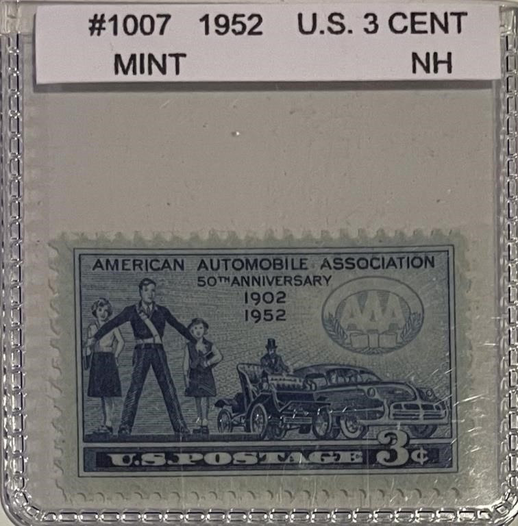 US 1952 3 Cent Mint Condition Stamp