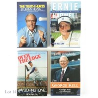 4 Signed Books From Baseball Announcers