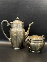 Tiffany & Co Sterling Silver Coffee Pot & Sugar