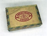 Vtg Cigar Box - Sherlock Holmes Rum Cured Crooks