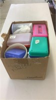 Lot of plastic containers