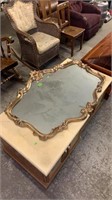 ORNATE GOLD WALL MIRROR