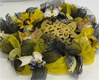 spring/bee wreath