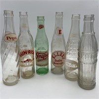 Vintage set of 6 pop bottle 10 oz each