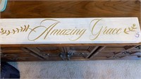 Amazing Grace wall hanging. 5 x 28 inches