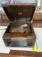 VINTAGE STYLE ANTIQUE RCA VICTROLA RECORD PLAYER