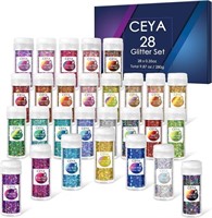 Ceya Holographic Chunky Glitter Set 28 Colors,